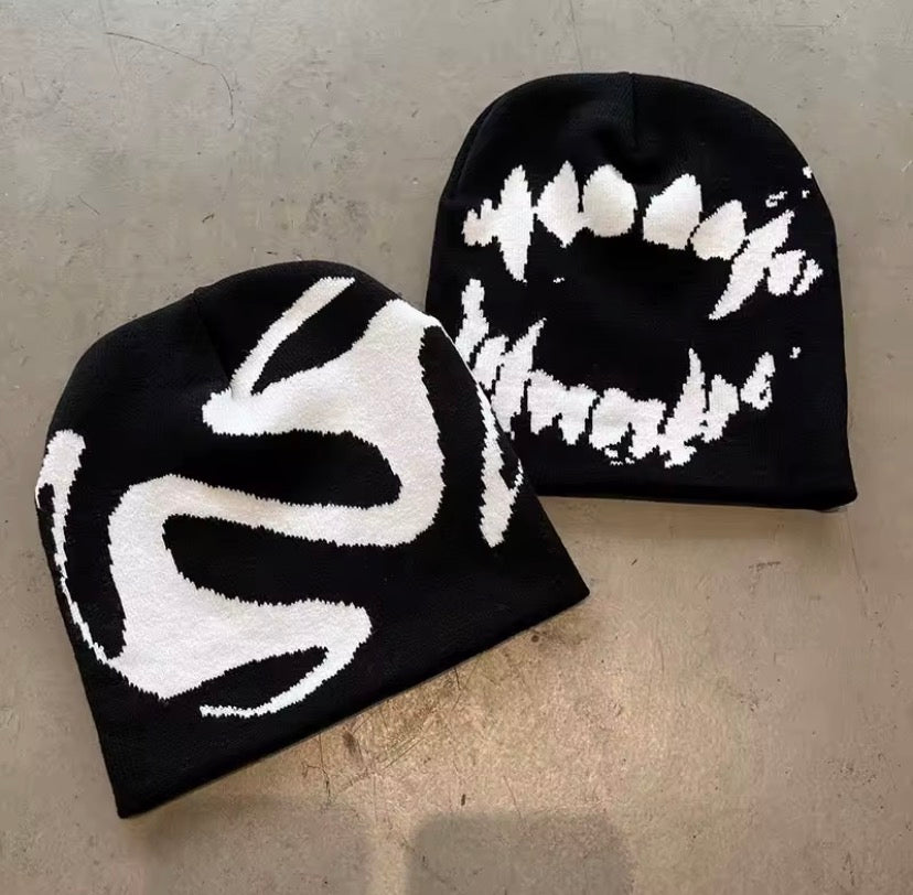 Comfy vampire bite beanie